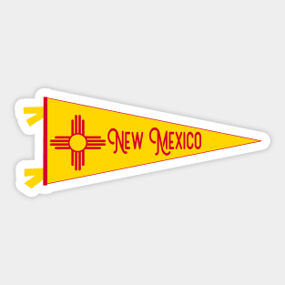 New Mexico Flag Pennant Sticker